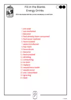 forhåndsvisning - Fill in the Blanks - Energy Drinks - side 2
