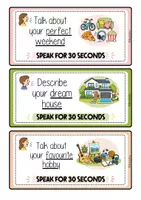 Vorschau - Stationenlernen - Speak for 30 seconds (Cards) - Seite 1