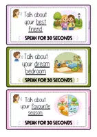Vorschau - Stationenlernen - Speak for 30 seconds (Cards) - Seite 3
