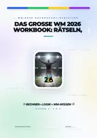Vorschau - Arbeitsblätter - Das große WM 2026 Workbook – Rechnen, Logik, Lesen & Fairplay für Klasse 3–5 - Deckblatt
