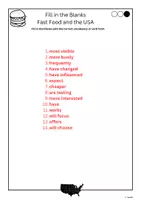 Vorschau - Arbeitsblätter - Fill in the Blanks - Fast Food - Seite 2