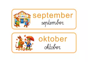 Voorbeeld - Maandkalender (hup en aap) - Voorblad