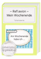 Vorschau - Poster - Mein Wochenende - Satzanfänge zur Reflexion - Deckblatt