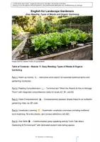 Vorschau - Unterrichtsreihen - Easy Weeding Types of Weeds and Organic Gardening - Deckblatt