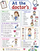 Vorschau - Arbeitsblätter - At the doctor's Merkblatt und Übungsblatt - Seite 1