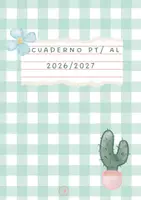 Vista previa - Para docentes: organización, planificación y formación - Cuaderno PT/AL curso 26/27 Vicky verde - Portada