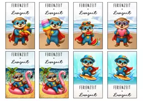Vorschau - Anderer Materialtyp - Feriengrüße Otterklasse Lesezeichen Sommer - Seite 3