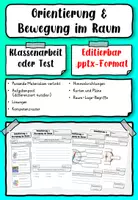Vorschau - Stundenentwürfe - Orientierung Bewegung im Raum - Test - Deckblatt