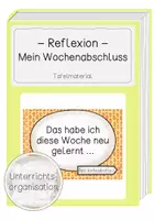 Vorschau - Poster - Mein Wochenabschluss - Was habe ich geschafft? - Deckblatt