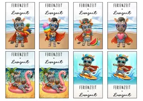 Vorschau - Anderer Materialtyp - Feriengrüße Zebraklasse Lesezeichen Sommer - Seite 3