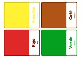 Vista previa - Refuerzo / NEE / Materiales de apoyo - Flashcards colores - página 1
