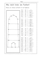 Vorschau - Arbeitsblätter - Was steckt hinter den Punkten? Subtraktion ZR 20 Klasse 1 (Nr. 2) - Seite 1