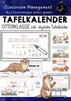 Vorschau - Poster - Tafelkalender - Otterklasse digitale Tafel | Kalender Otter - Deckblatt