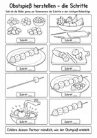 Vorschau - Arbeitsblätter - Vorgangsbeschreibung Klasse 3 | Obstspieß - Seite 2