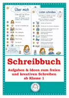 Vorschau - Fördermaterial/Inklusion - Schreibbuch. Aufgabenkarten. Freies und kreatives Schreiben ab Klasse 1 - Deckblatt