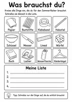 Vorschau - Arbeitsblätter - Vorgangsbeschreibung Klasse 3 | Sommerfächer - Seite 3