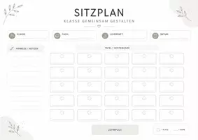 Vorschau - Anderer Materialtyp - Sitzplan Vorlage - Seite 1