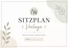 Vorschau - Anderer Materialtyp - Sitzplan Vorlage - Deckblatt