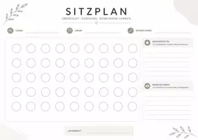 Vorschau - Anderer Materialtyp - Sitzplan Vorlage - Seite 3