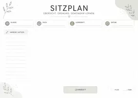 Vorschau - Anderer Materialtyp - Sitzplan Vorlage - Seite 2