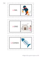 anteprima - Giochi - SILLABE LA LE LI LO LU - DOMINO - Pagina 3