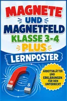 Vorschau - Arbeitsblätter - Magnete und Magnetfeld Klasse 3-4 PLUS Lernposter - Deckblatt