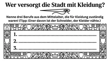 Vorschau - Arbeitsblätter - Mittelalterliche Stadt Forscherheft PLUS Lernposter - Seite 2