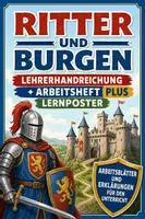 Vorschau - Unterrichtsreihen - Ritter und Burgen - Lehrerhandreichung + Arbeitsheft PLUS Lernposter - Deckblatt
