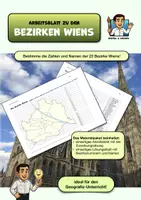 Vorschau - Arbeitsblätter - Wiener Bezirke zuordnen | Geografie Arbeitsblatt mit Lösung | PDF - Deckblatt