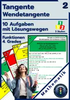 Vorschau - Arbeitsblätter - Wendetangente Fkt. 4. Grades | Aufgaben Lösungswege - Deckblatt