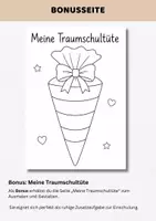 Vorschau - Mal- und Bastelvorlagen - Ausmalbilder Einschulung Klasse 1 | Schulanfang 1. Klasse Grundschule | Malen & Nachspuren - Seite 3