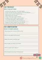 Vorschau - Arbeitsblätter - Red Nose Day - Leseverstehen Englisch Klasse 6 - Seite 1