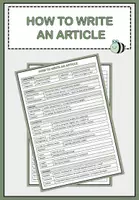 Vorschau - Poster - How to Write an Article (Overview + Feedback Sheet) - Deckblatt