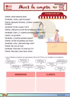Vorschau - Stundenentwürfe - Hacer la compra Einheit Spanisch - Deckblatt