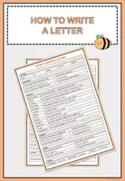Vorschau - Poster - How to Write A Letter (Overview + Feedback Sheet) - Deckblatt