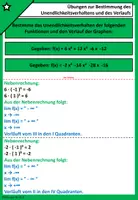 Vorschau - Arbeitsblätter - Unendlichkeitsverhalten und Verlauf bestimmen - KOSTENLOS - Seite 2