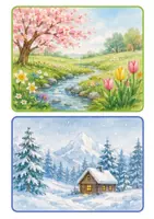 Vorschau - Bildkarten - Bild- und Wortkarten Seasons - Seite 2