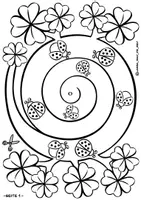 Vorschau - Mal- und Bastelvorlagen - XXL-Materialpaket "Glück" / Bastelvorlagen Tafelmaterial Mandalas Kärtchen - Seite 2