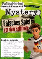 Vorschau - Arbeitsblätter - Fußball-Krimi: Mystery - Falsches Spiel vor dem Halbfinale - Deckblatt