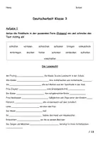 Vorschau - Klassenarbeiten - Rechtschreibearbeit Klasse 3 - Deckblatt