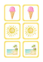 Voorbeeld - Zomer Memorie – Gelijke Plaatjes Zoeken voor Kleuters - Pagina 2