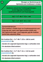 Vorschau - Arbeitsblätter - Symmetrie von Funktionen 3. Grades | Aufgaben + Lösungen - Seite 2