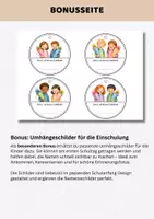 Vorschau - Arbeitsblätter - Namensschilder Einschulung | Klasse 1 Schulanfang | Kennenlerntag 1 Schultag Einschulung | PDF & Canva-Link - Seite 3