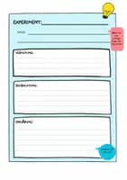 Vorschau - Arbeitsblätter - Experimente Dokumentationsblatt - Deckblatt
