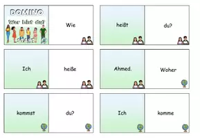 Vorschau - Spiele - DaZ - Domino / Wörterdomino - Sich vorstellen - DaZ / DaF / Deutsch - Seite 3