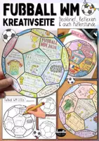 Vorschau - Arbeitsblätter - Fußball WM 2026 Kreativseite - Steckbrief & Reflexion - Deckblatt