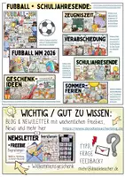 Vorschau - Arbeitsblätter - Fußball WM 2026 Kreativseite - Steckbrief & Reflexion - Seite 1
