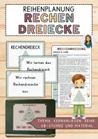 Vorschau - Stundenentwürfe - Materialpaket: Rechendreiecke - Unterrichtsreihe, UB-Stunde und Material - Deckblatt