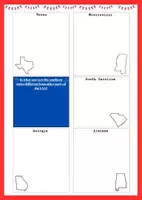 Vorschau - Arbeitsblätter - Overview - US southern states - Seite 1