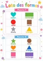 Aperçu - Jeux - Loto des formes et couleurs - Page 2